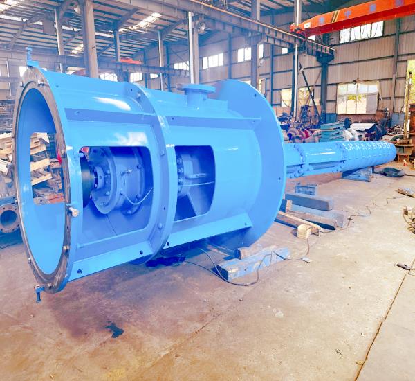 Vertical multi-stage guide vane turbine pump